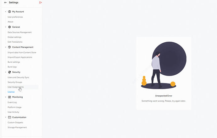 error page